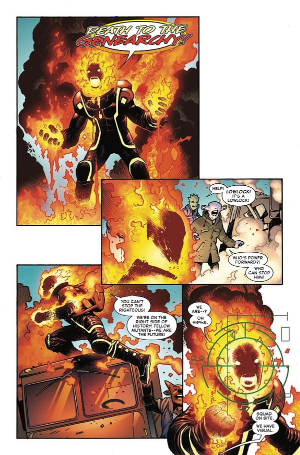 Interior preview page from RADIOACTIVE SPIDER-MAN #1 GIUSEPPE CAMUNCOLI COVER