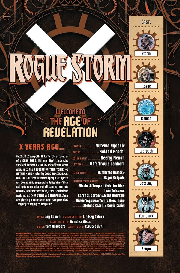 Interior preview page from ROGUE STORM #1 HUMBERTO RAMOS COVER