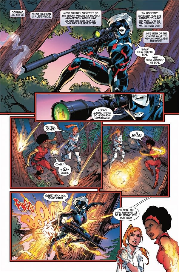 Interior preview page from SINISTER'S SIX #1 DAVID MARQUEZ COVER