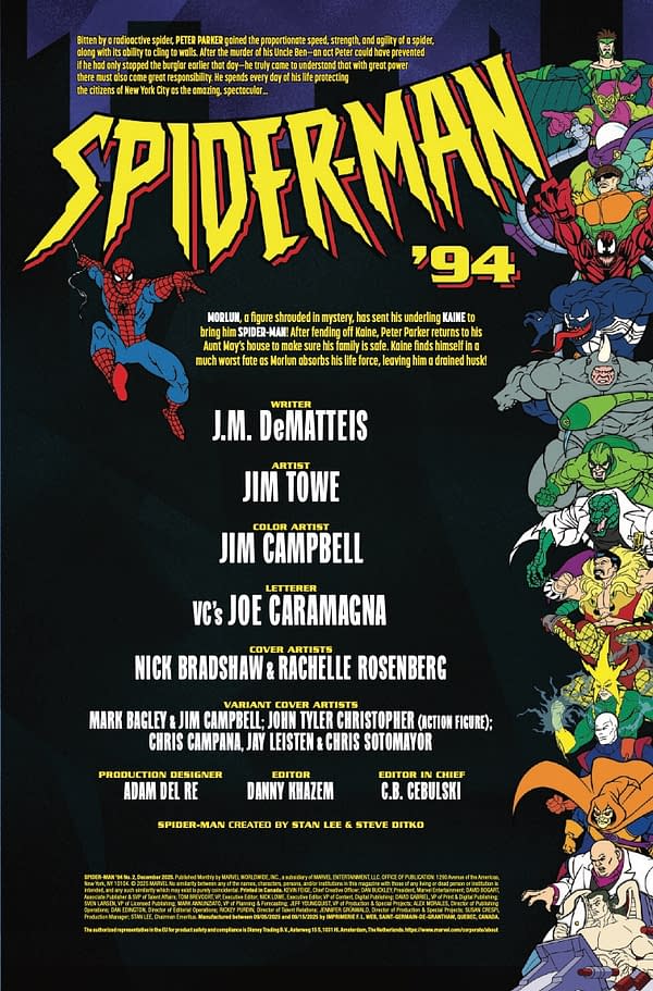 Interior preview page from SPIDER-MAN 94 #2 NICK BRADSHAW COVER