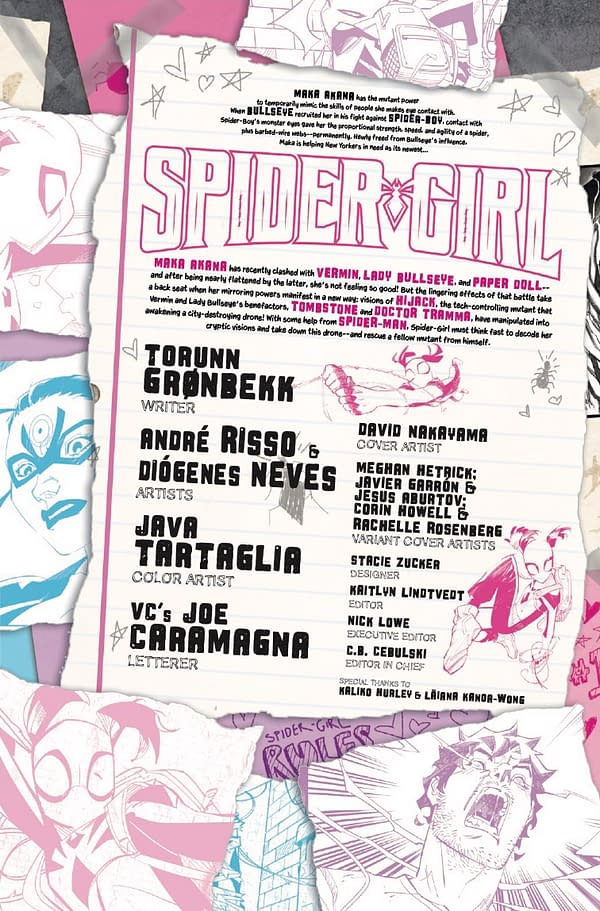Interior preview page from SPIDER-GIRL #5 DAVID NAKAYAMA COVER