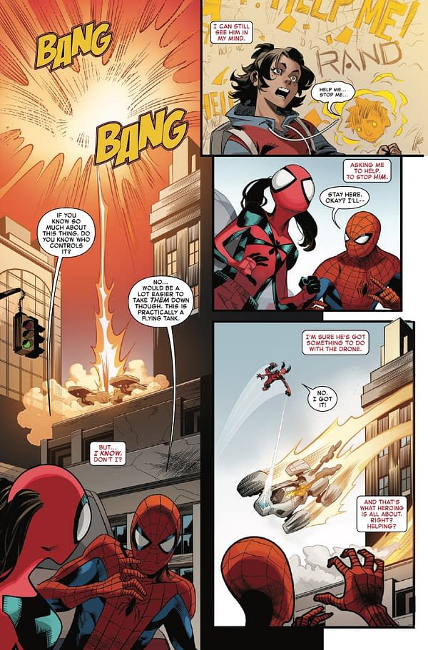 Interior preview page from SPIDER-GIRL #5 DAVID NAKAYAMA COVER