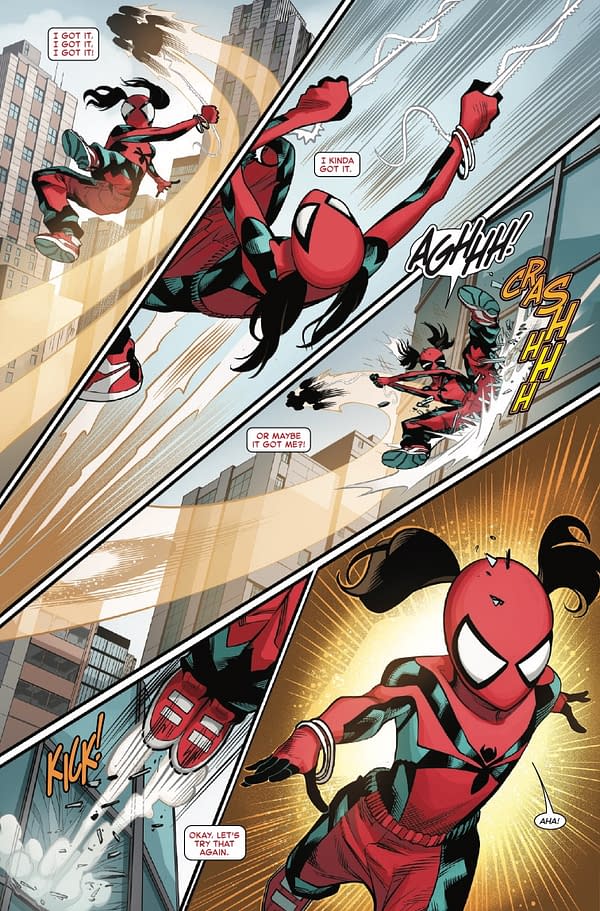 Interior preview page from SPIDER-GIRL #5 DAVID NAKAYAMA COVER
