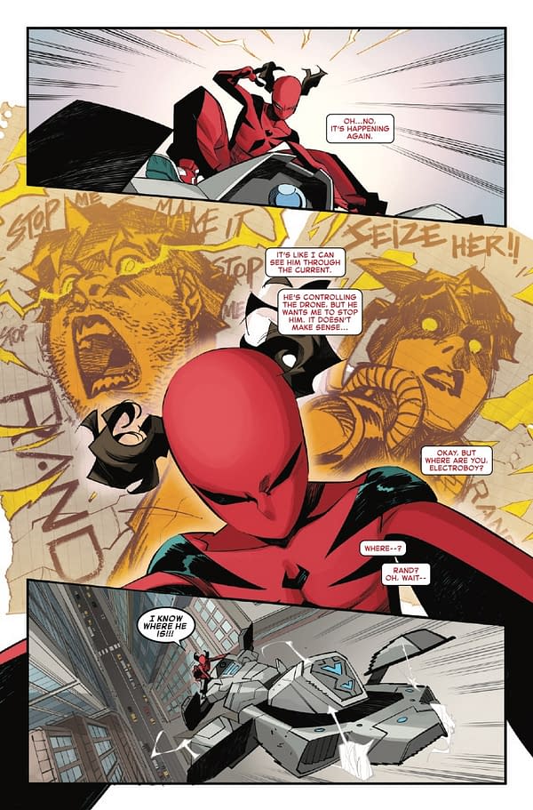 Interior preview page from SPIDER-GIRL #5 DAVID NAKAYAMA COVER