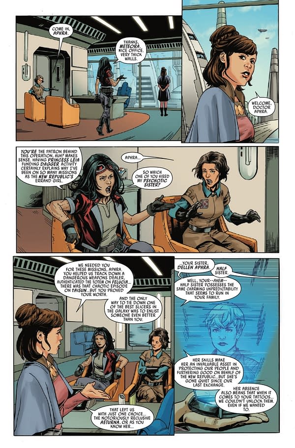 Interior preview page from STAR WARS: DOCTOR APHRA - CHAOS AGENT #5 EJIKURE COVER