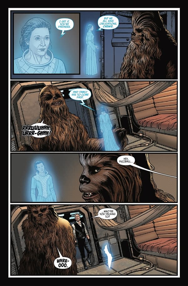 Interior preview page from STAR WARS: HAN SOLO - HUNT FOR THE FALCON #2 RAMON ROSANAS COVER