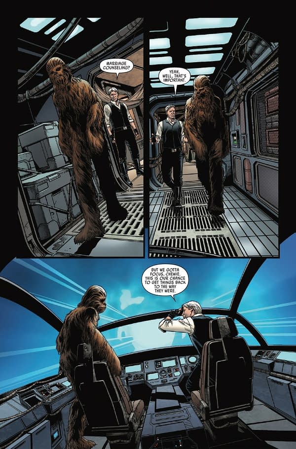 Interior preview page from STAR WARS: HAN SOLO - HUNT FOR THE FALCON #2 RAMON ROSANAS COVER