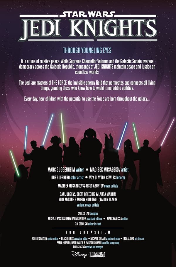 Interior preview page from STAR WARS: JEDI KNIGHTS #8 MADIBEK MUSABEKOV COVER