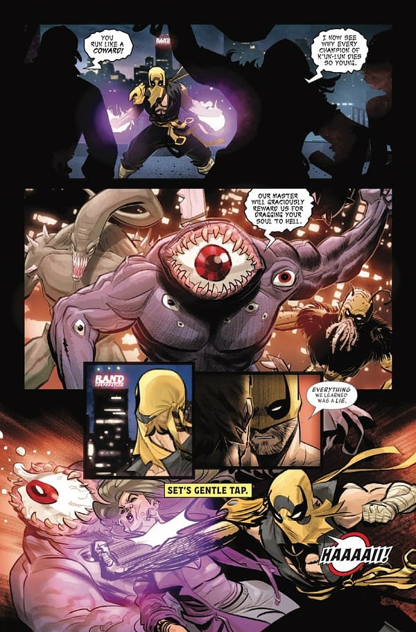 Interior preview page from UNDEAD IRON FIST #2 WHILCE PORTACIO COVER