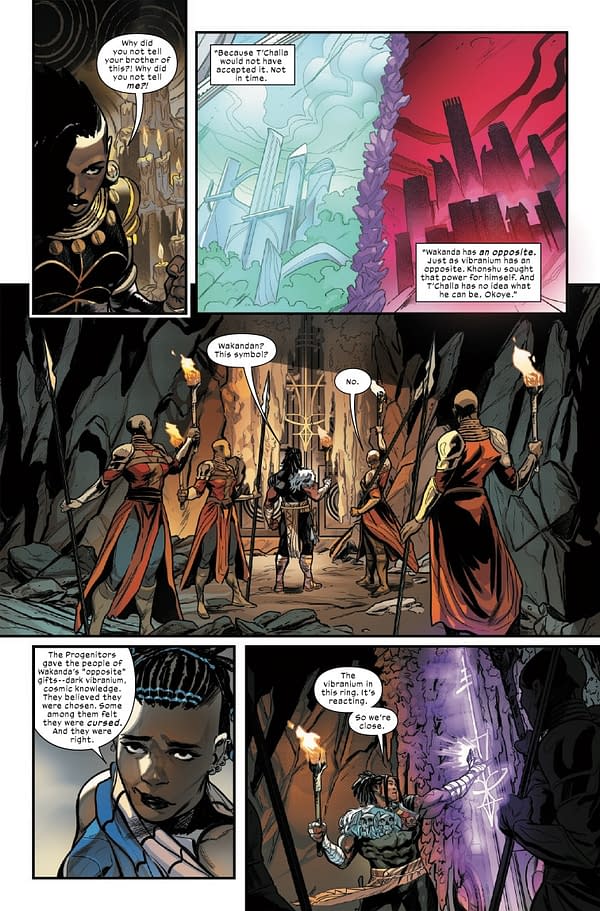 Interior preview page from ULTIMATE BLACK PANTHER #21 STEFANO CASELLI COVER