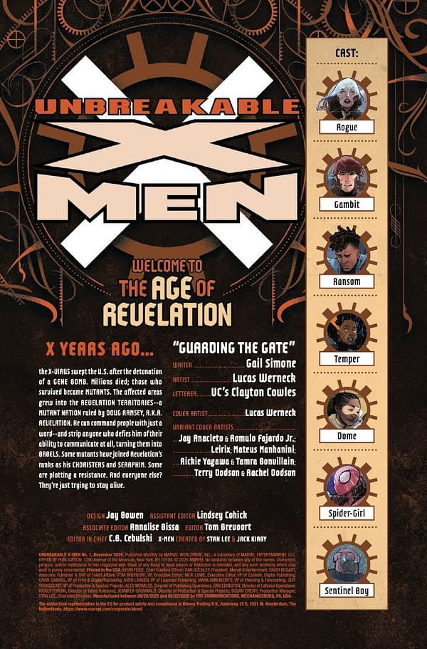 Interior preview page from UNBREAKABLE X-MEN #1 LUCAS WERNECK COVER