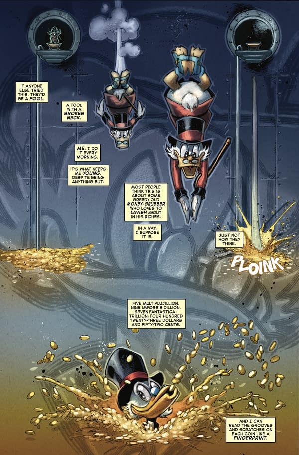 Interior preview page from UNCLE SCROOGE: EARTH'S MIGHTIEST DUCK #3 GABRIELE DELL'OTTO COVER