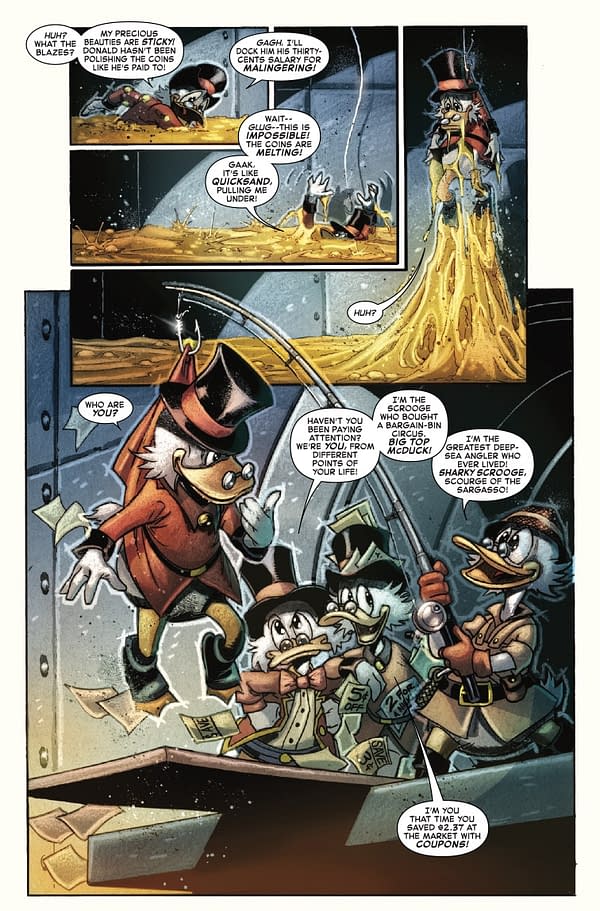 Interior preview page from UNCLE SCROOGE: EARTH'S MIGHTIEST DUCK #3 GABRIELE DELL'OTTO COVER