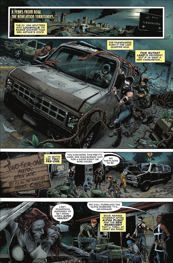 Interior preview page from UNDEADPOOL #1 E.M. GIST COVER