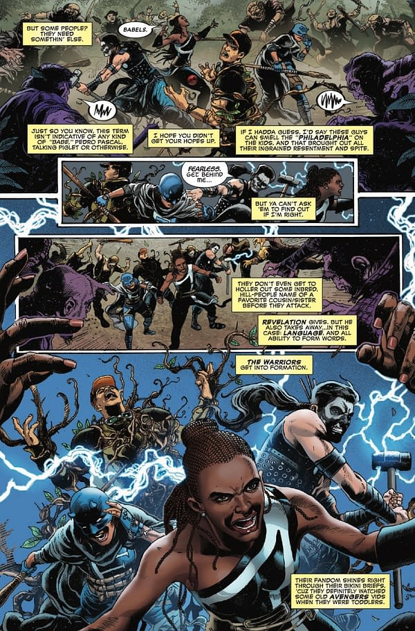 Interior preview page from UNDEADPOOL #1 E.M. GIST COVER