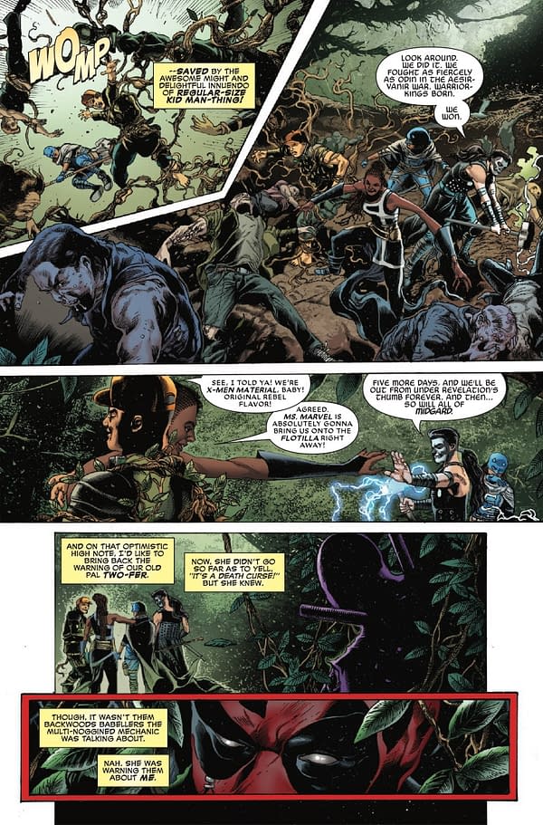 Interior preview page from UNDEADPOOL #1 E.M. GIST COVER