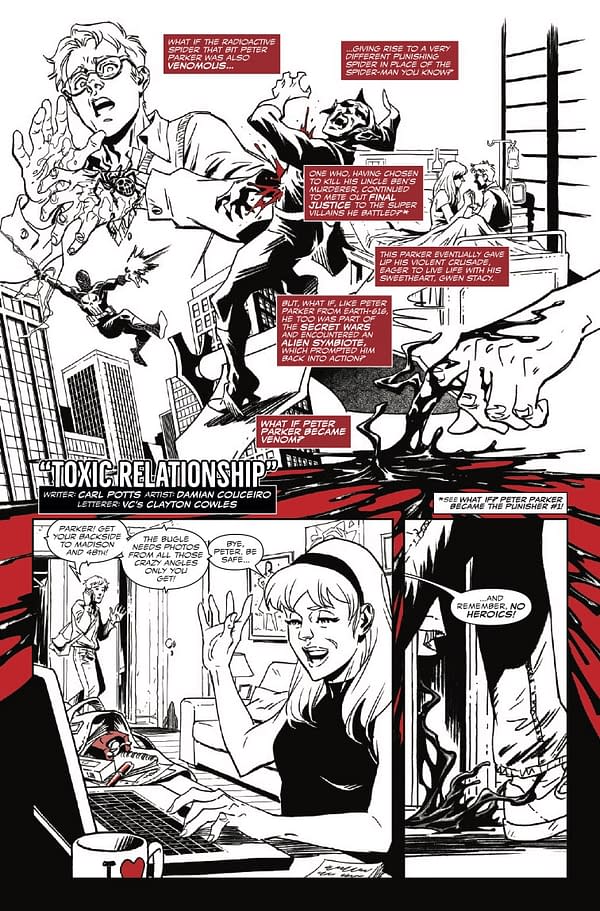 Interior preview page from VENOM: BLACK WHITE AND BLOOD #3 KEVIN EASTMAN COVER