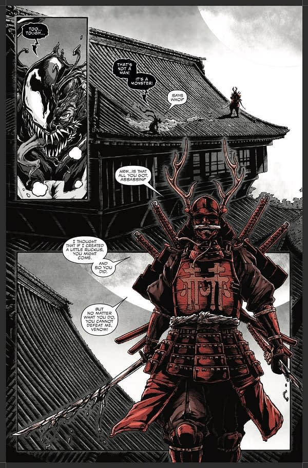 Interior preview page from VENOM: BLACK WHITE AND BLOOD #3 KEVIN EASTMAN COVER
