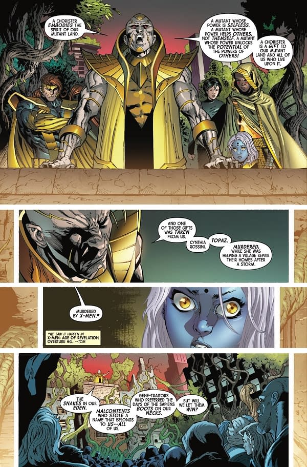 Interior preview page from X-MEN: BOOK OF REVELATION #1 NETHO DIAZ COVER