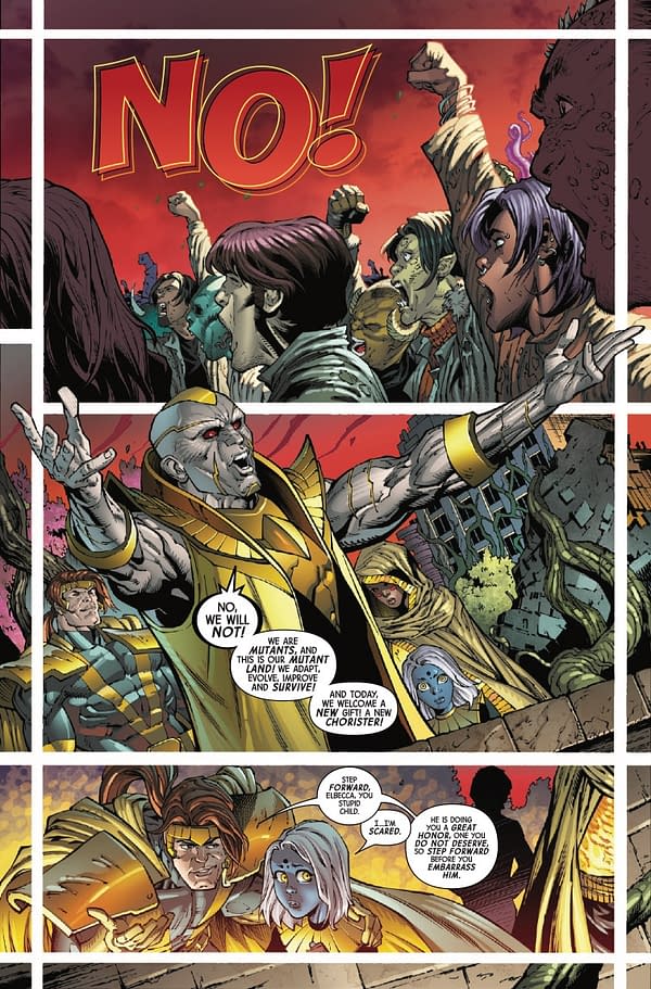 Interior preview page from X-MEN: BOOK OF REVELATION #1 NETHO DIAZ COVER