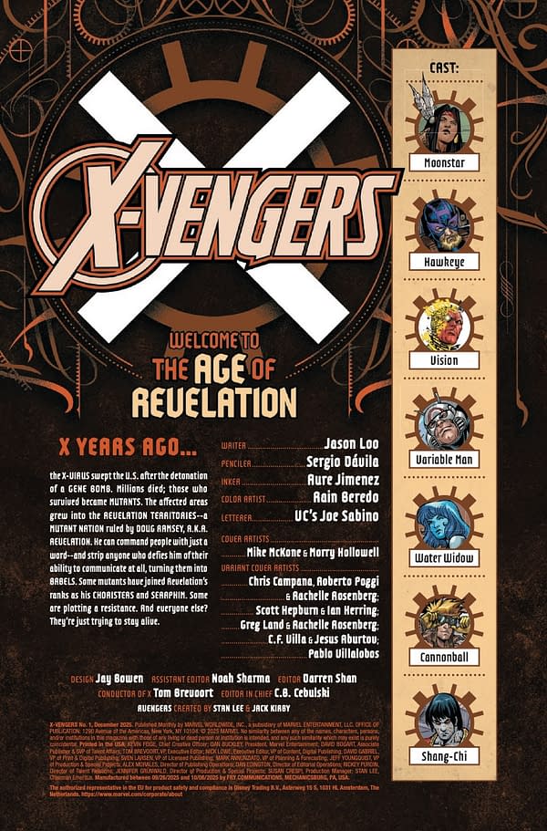 Interior preview page from X-VENGERS #1 MIKE MCKONE COVER