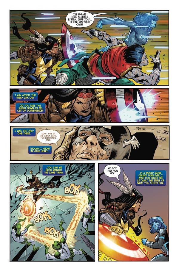 Interior preview page from X-VENGERS #1 MIKE MCKONE COVER