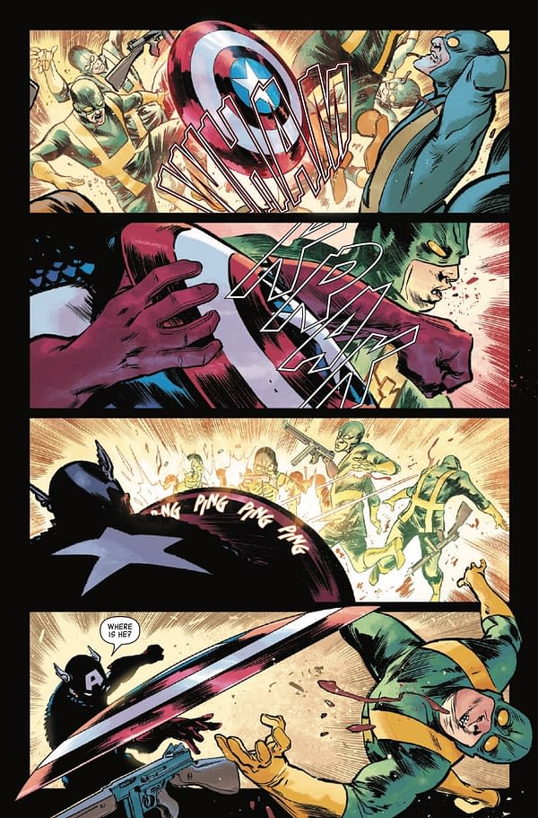 Interior preview page from ALIEN VS. CAPTAIN AMERICA #1 LEINIL YU COVER