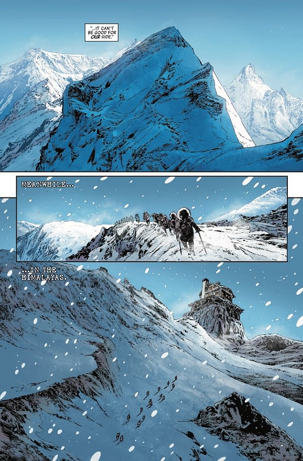 Interior preview page from ALIEN VS. CAPTAIN AMERICA #1 LEINIL YU COVER