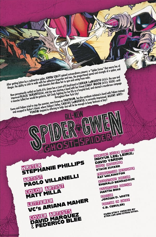 Interior preview page from ALL-NEW SPIDER-GWEN: THE GHOST SPIDER #4 DAVID MARQUEZ COVER