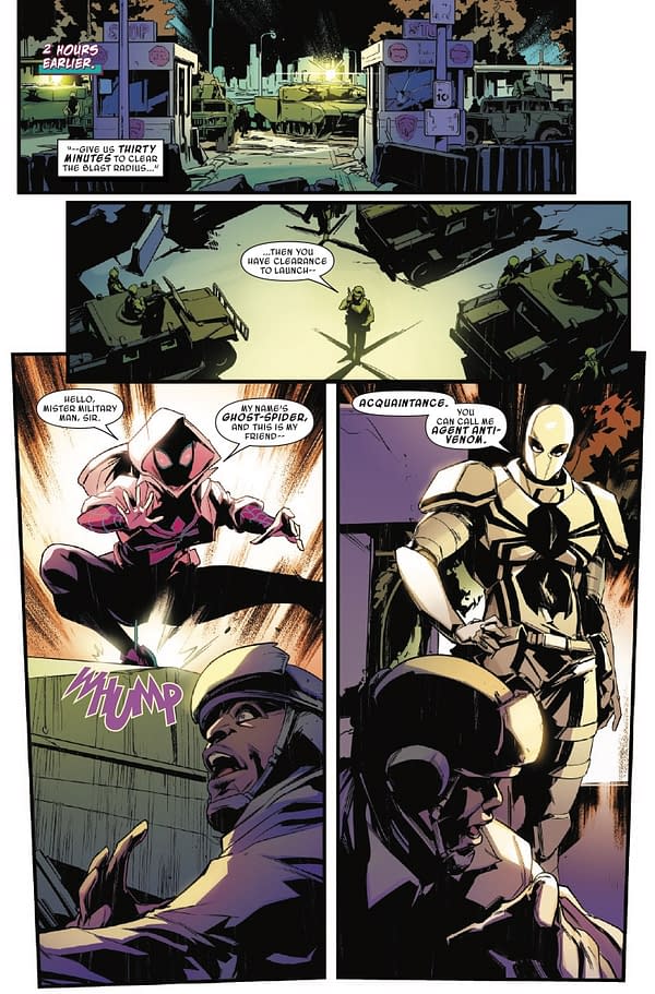 Interior preview page from ALL-NEW SPIDER-GWEN: THE GHOST SPIDER #4 DAVID MARQUEZ COVER