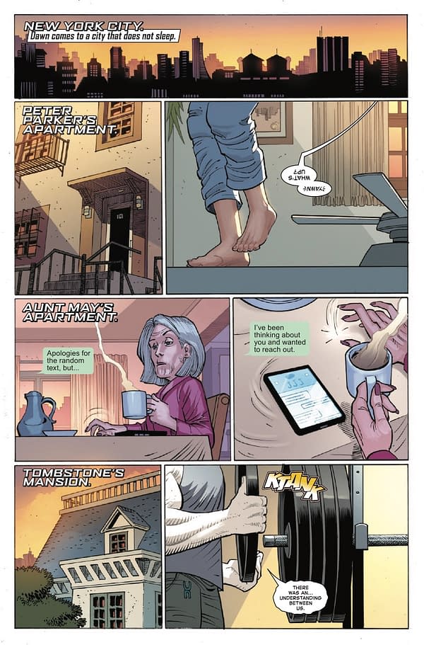 Interior preview page from AMAZING SPIDER-MAN #16 JOHN ROMITA JR. COVER