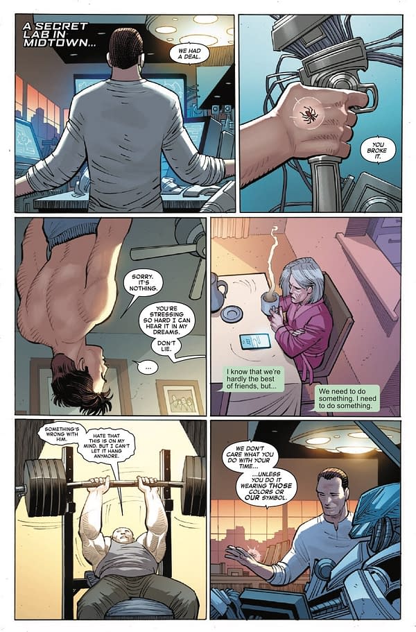 Interior preview page from AMAZING SPIDER-MAN #16 JOHN ROMITA JR. COVER