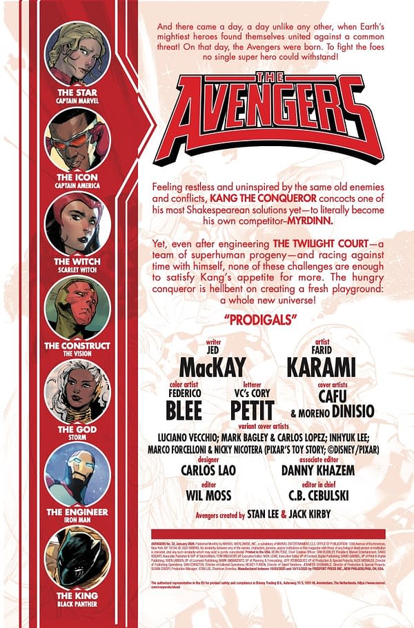 Interior preview page from AVENGERS #32 CAFU COVER