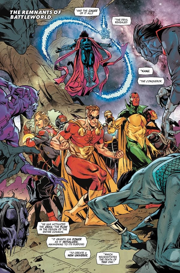 Interior preview page from AVENGERS #32 CAFU COVER