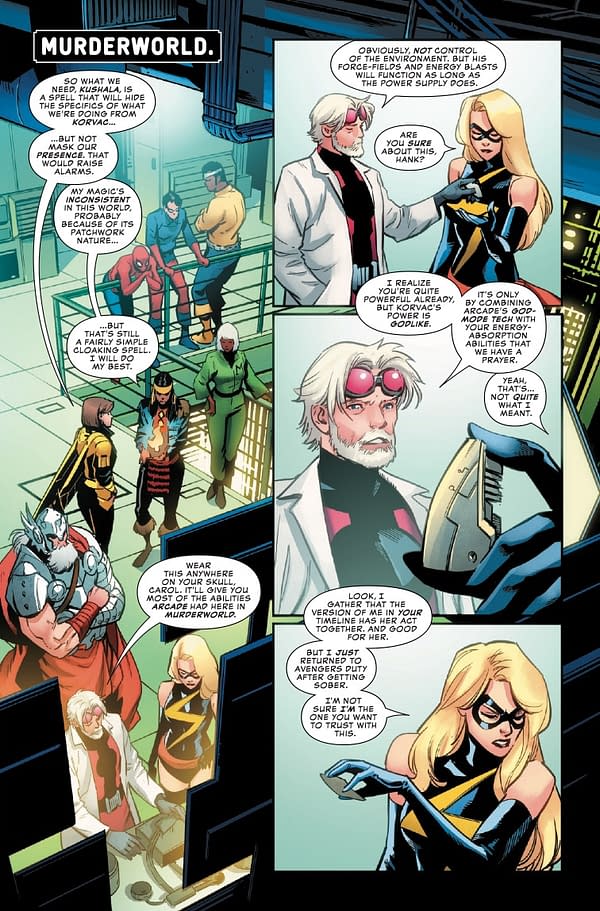 Interior preview page from BATTLEWORLD #3 LEINIL YU COVER