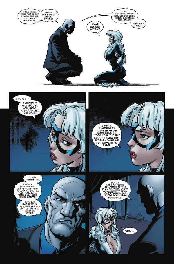 Interior preview page from BLACK CAT #4 ADAM HUGHES COVER