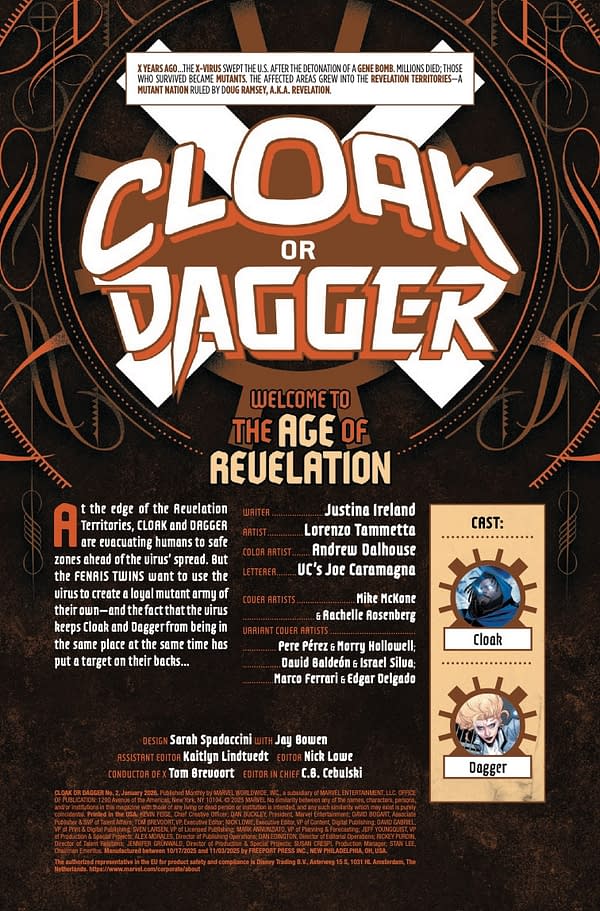 Interior preview page from CLOAK OR DAGGER #2 MIKE MCKONE COVER