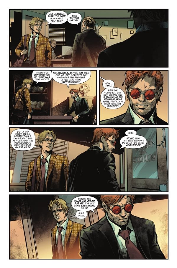 Interior preview page from DAREDEVIL/PUNISHER: THE DEVIL'S TRIGGER #1 KENDRICK "KUNKKA" LIM COVER