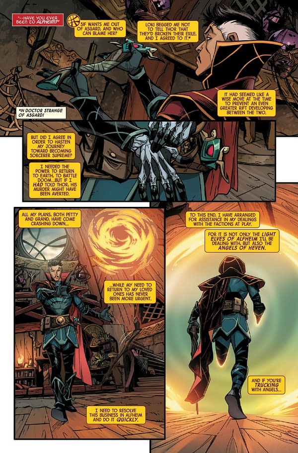 Interior preview page from DOCTOR STRANGE #1 ALEX HORLEY COVER