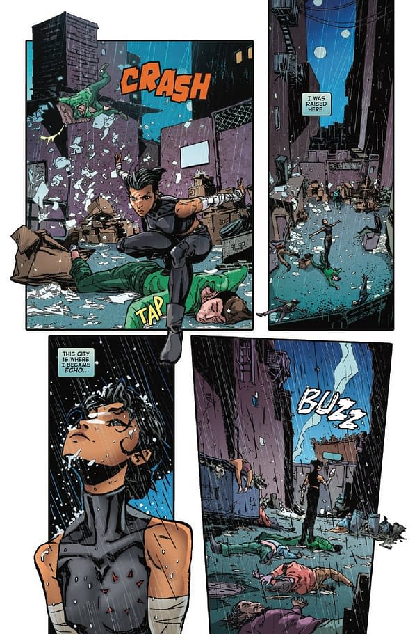 Interior preview page from ECHO: SEEKER OF TRUTH #1 DAVID MACK COVER