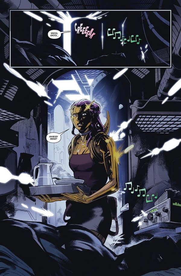 Interior preview page from EXPATRIATE X-MEN #2 FRANCESCO MORTARINO COVER