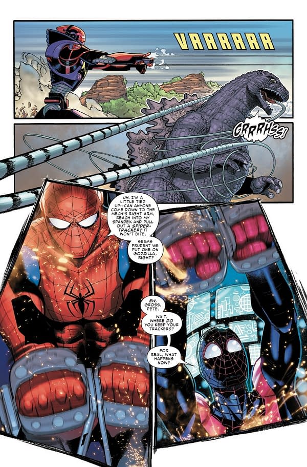 Interior preview page from GODZILLA DESTROYS THE MARVEL UNIVERSE #5 MARK BROOKS COVER