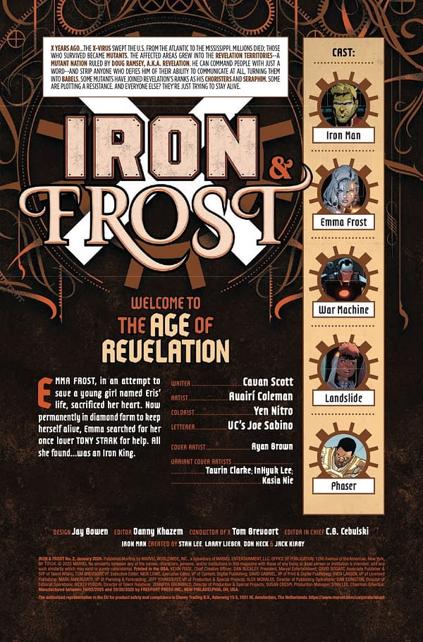 Interior preview page from IRON AND FROST #2 RYAN BROWN COVER
