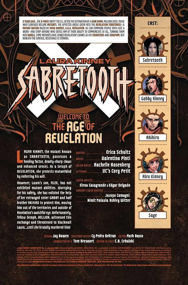 Interior preview page from LAURA KINNEY: SABRETOOTH #2 ELENA CASAGRANDE COVER