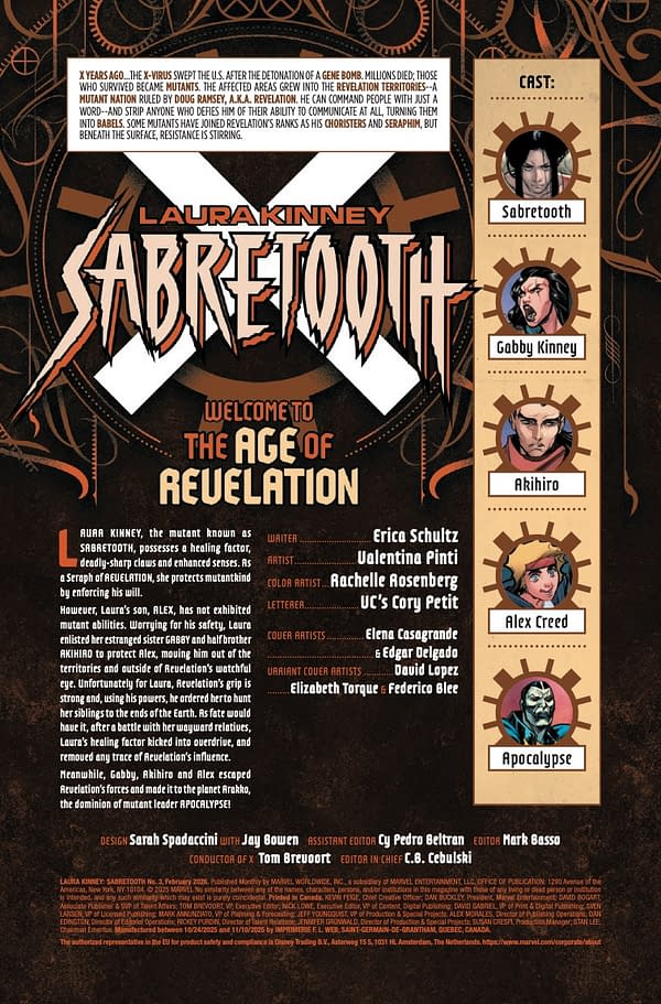 Interior preview page from LAURA KINNEY: SABRETOOTH #3 ELENA CASAGRANDE COVER