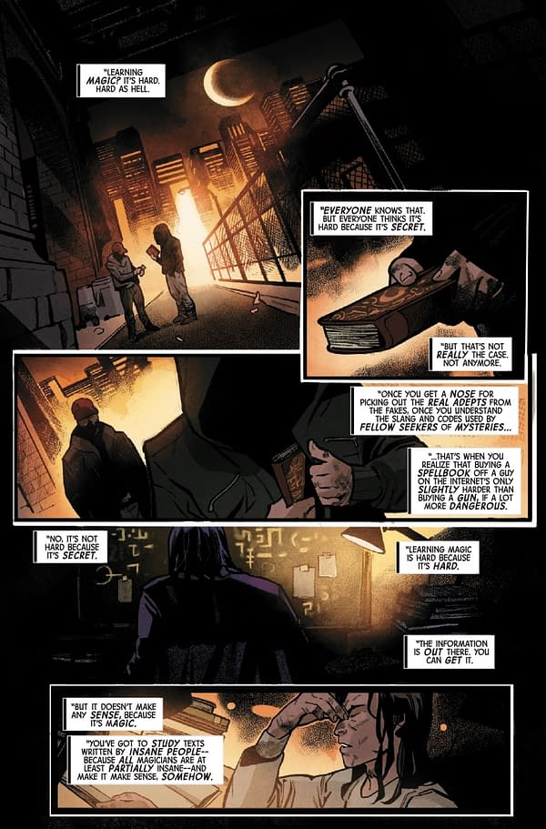 Interior preview page from MOON KNIGHT: FIST OF KHONSHU #14 DAVIDE PARATORE COVER