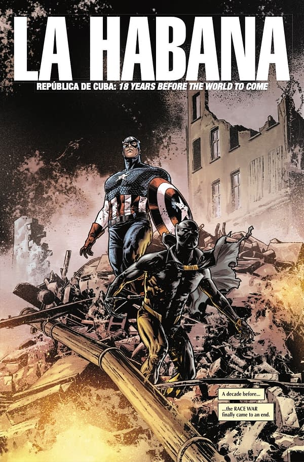 Interior preview page from MARVEL KNIGHTS: THE WORLD TO COME #4 JOE QUESADA COVER