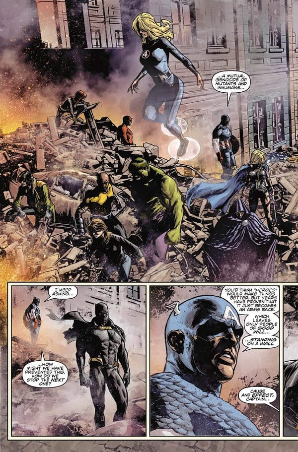 Interior preview page from MARVEL KNIGHTS: THE WORLD TO COME #4 JOE QUESADA COVER