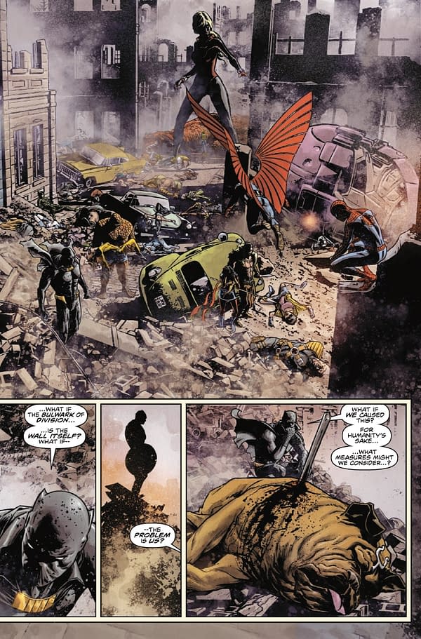 Interior preview page from MARVEL KNIGHTS: THE WORLD TO COME #4 JOE QUESADA COVER