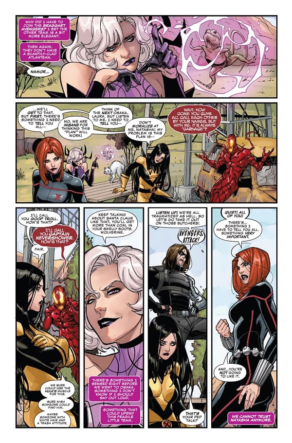 Interior preview page from NEW AVENGERS #6 STEPHEN SEGOVIA COVER